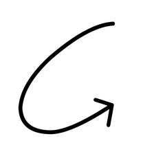 Hand drawn arrow sign