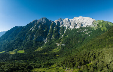 Fototapeta na wymiar Mountains in the Tennengau region near Salzburg, Austria