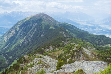 Patscherkofel Mountain in Tyrol near Innsbruck in the Austrian Alps.