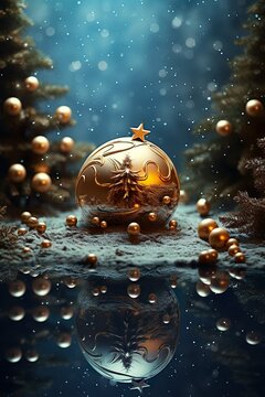 Fondo conceptual de la navidad. Concepto de fiestas, celebraci&oacute;n, regalos, familias. Generado por IA.