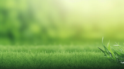 Grass in fairway green background. Concept for advertising with copy space