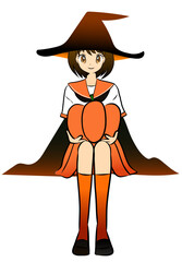 Manga girl Halloween 