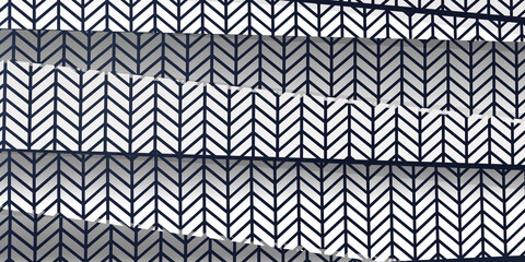 Cutting Seamless geometric pattern background with Card Board Style Effect
