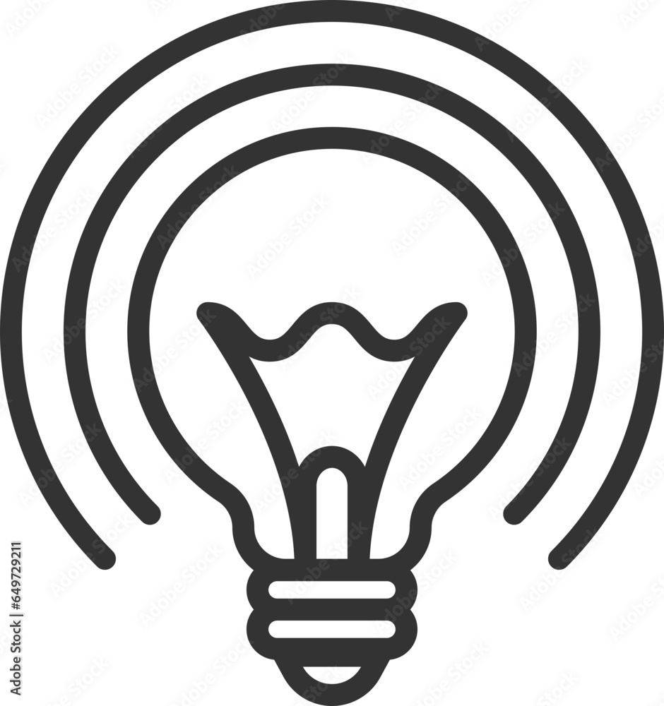 Poster light bulb icon vector. llightbulb idea logo concept. lamp electricity icons web design element. led