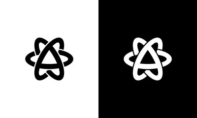 initial A logo design vector illustration