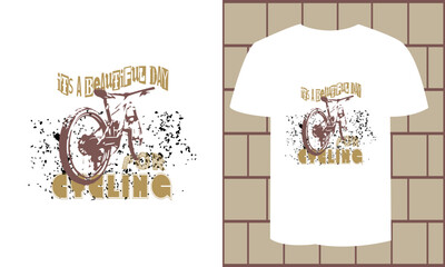 bicycle t shirt design concept