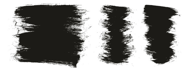 Round Brush Regular Long & Short Background Mix Artist Brush High Detail Abstract Vector Background Mix Set 