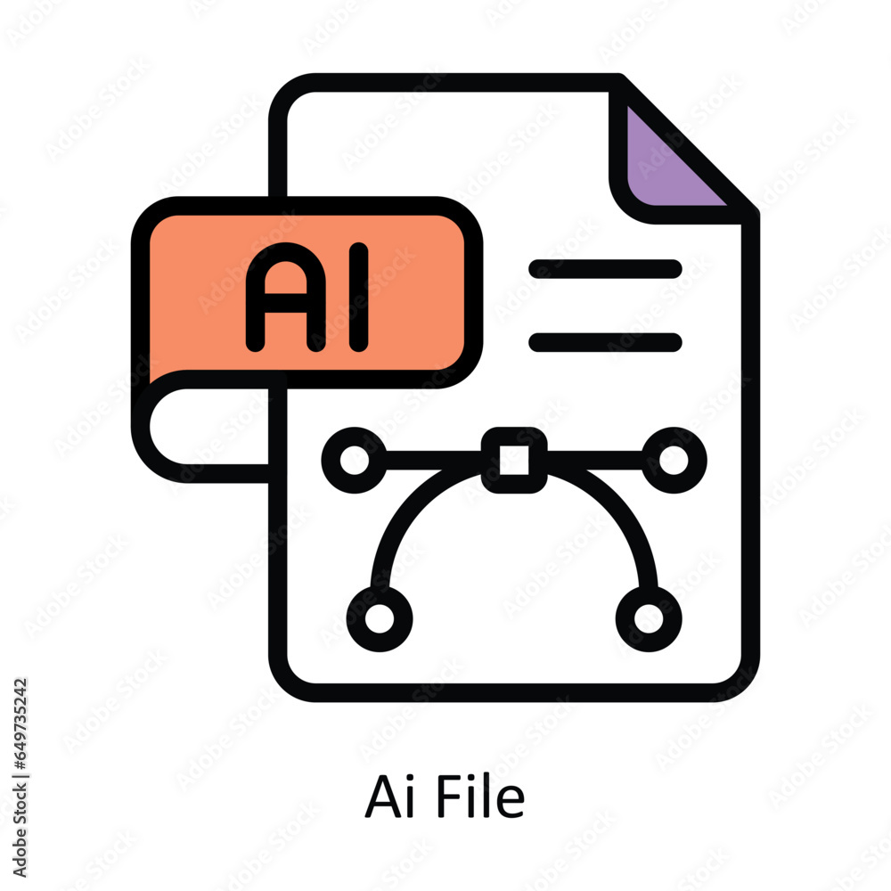 Poster ai file vector filled outline icon design illustration. graphic design symbol on white background ep