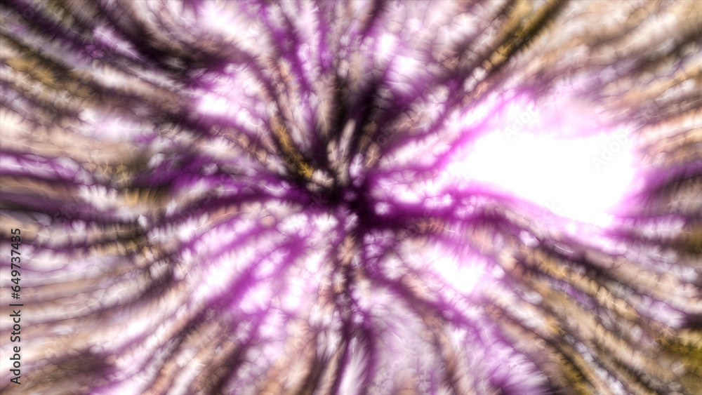 Poster super massive black hole rotation, spiral galaxy, deep space exploration. motion. flying shiny parti