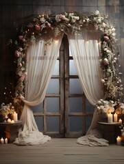 Wedding backdrop background illustration design, couple in love, marriage, bride