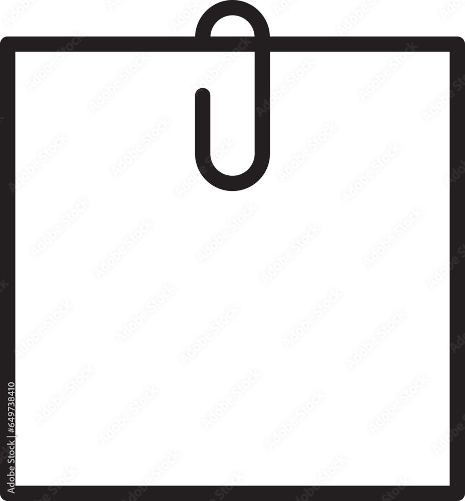 Aufkleber note icon vector sign. paper message or document page.