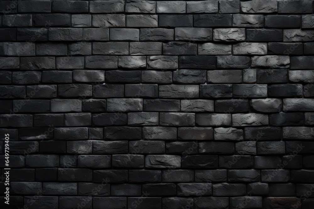 Poster a black brick wall is depicted in this image. this versatile picture can be used for various purpose