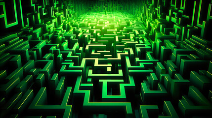Digital Labyrinths with Endless Pathways,