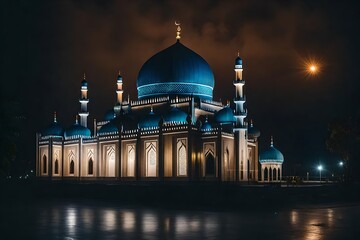 Fototapeta na wymiar mosque at night