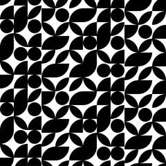 Black and White Seamless Pattern