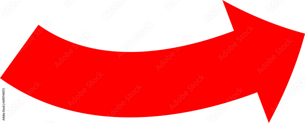 Poster red arrow icon indicating different direction. a set icons isolated on a white background for websit