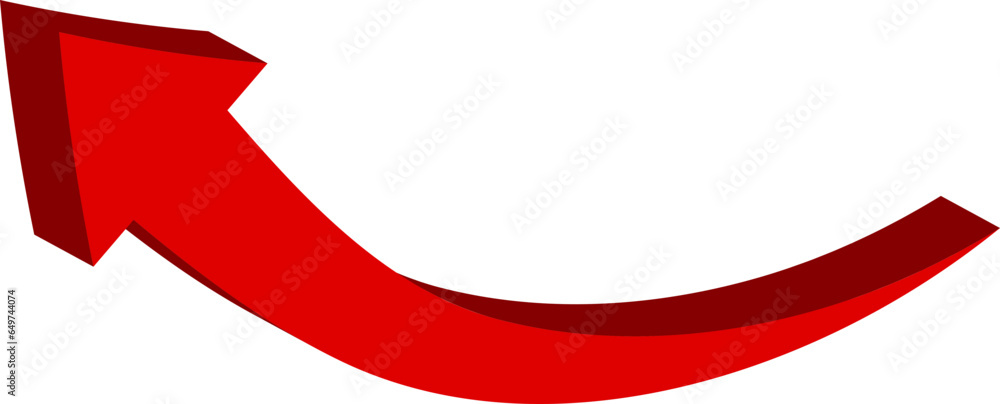 Poster red arrow icon indicating different direction. a set icons isolated on a white background for websit