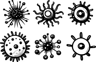 virus cartoon icon