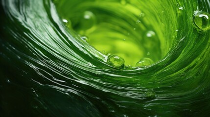 Green algae Chlorophyta spirulina