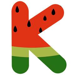 Alphabet letter K