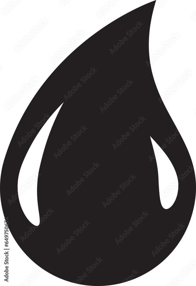 Poster drop water icon vector isolated design element
