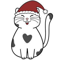 Christmas Santa Cat