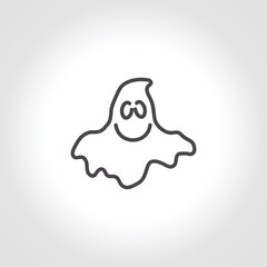 ghost isolated line icon. ghost icon