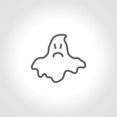 ghost isolated line icon. ghost icon
