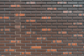 Brick walls of brown brick. Brick wall as background.