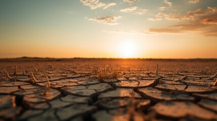 concept of global warming and drought 