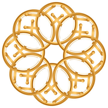 Golden islamic pattern pola islami ramadhan desain batik