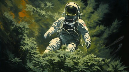 Cannabis background wallpaper design, weed, ganja, marihuana, green hemp bud, leaf