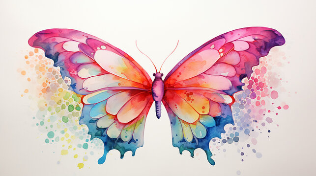 borboleta aquarela 