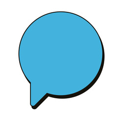 Bubble Text Chat Template Blank