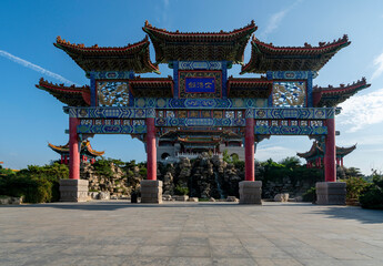 Obraz premium palaces on lakes，Chinese landscape gardens