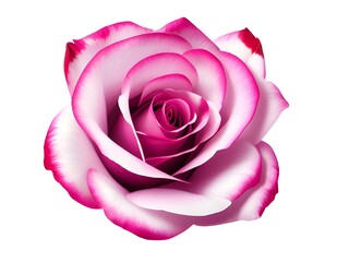 pink rose flower isolated on white background