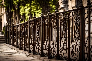 wrought iron fence  generated by AI technology