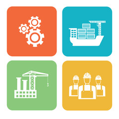 Construction And Industry Vector Icon Set