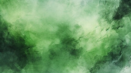 Fototapeta premium Abstract background with grungy graphics resembling watercolor. green