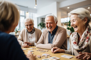 elderly individuals participating in community programs, showcasing the importance of staying engaged and connected - obrazy, fototapety, plakaty