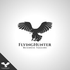 Flying Hunter - Eagle Logo Template