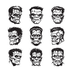 Spooky Frankenstein Halloween Bash Invitation Poster