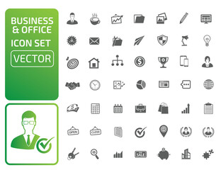 Business And Office Vector Icon Set
