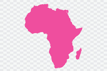 Africa Map Fuscia Color Background quality files png