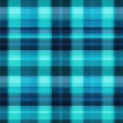 Tartan seamless pattern background in aqua, turquoise. Check plaid textured graphic design. Checkered fabric modern fashion print. New Classics: Menswear Inspired concept.