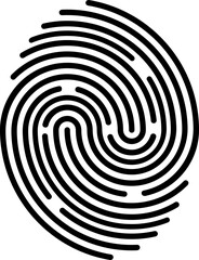 Fingerprint identification symbol