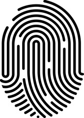 Fingerprint identification symbol