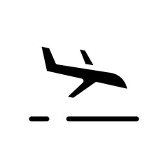 icon airplane landing, editable file