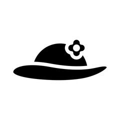 icon beach hat, editable file