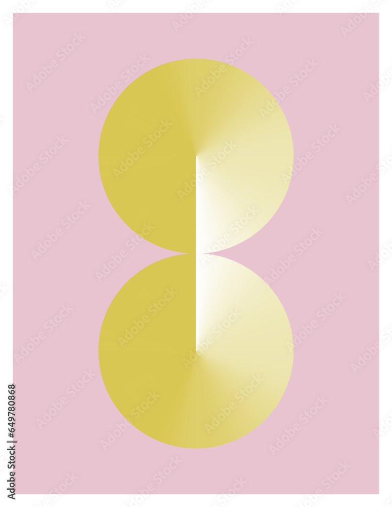 Aufkleber circular gradient vector shapes on a neutral background